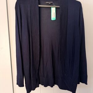 Hawthorne Navy Open-Front Cardigan